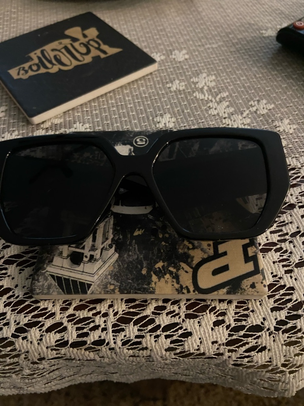 Designer Inspired Women’s Black Framed GG Sunglasses